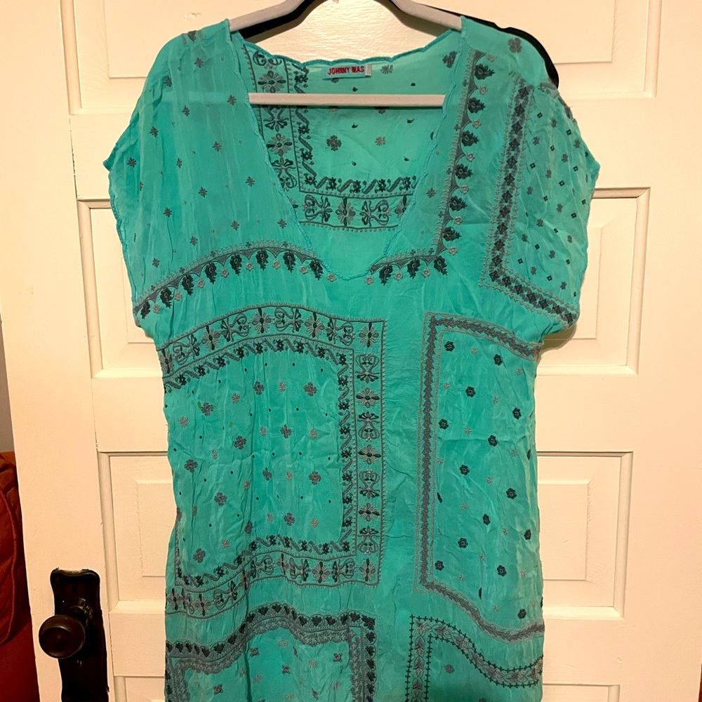 Johnny Was embroidered tunic